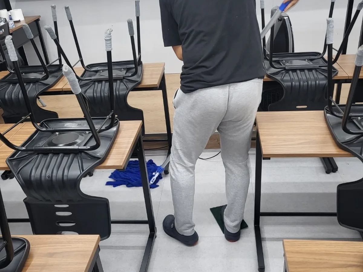 삼척시 오사동 학교 교장실·교무실 위생청소 사례 - 행진크린